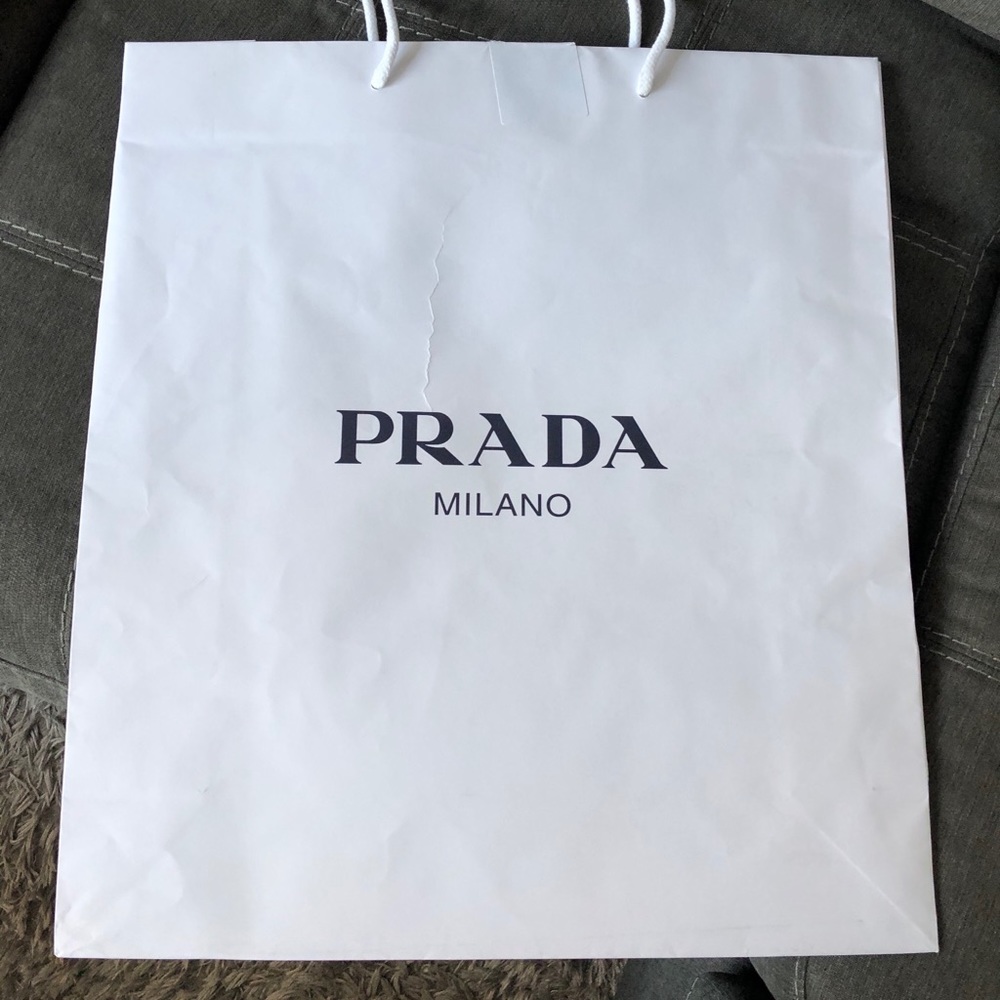Extra large Prada shopping bag